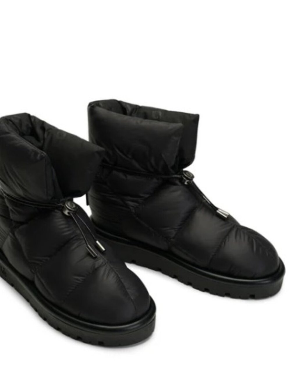 Flufie Metallic Jet Black Down Boot